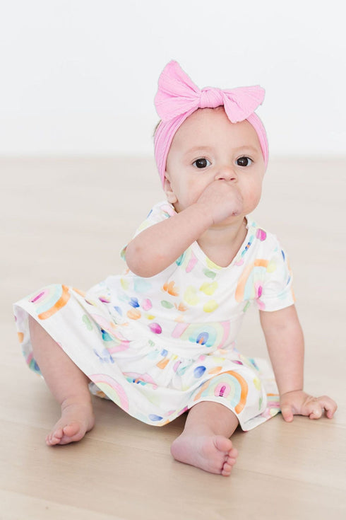 watercolor-rainbows-s-s-twirl-bodysuit Mila &  Rose - Sophia's Style-Watercolor Rainbows S/S Twirl Bodysuit-0-3M--1